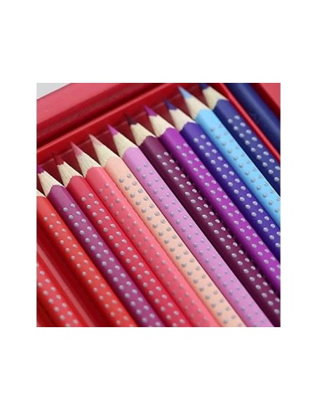 LAPICES COL.FABER CASTELL ACUARELABLE GRIP TRIANGULA MET 24 COL.SURT.