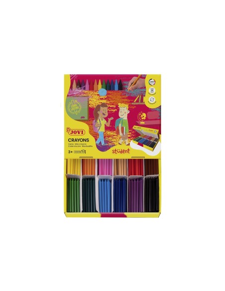 LAPICES CERA JOVI PLASTICOLOR CAJA 300UD.25 COLORES SURTIDOS