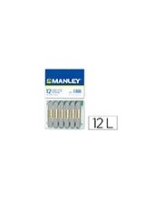 LAPICES CERA MANLEY UNICOLOR GRIS Nº 72 CAJA 12 2