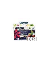 ROTULADOR GIOTTO DECOR MATERIALS CAJA DE 6 COLORES SURTIDOS 2
