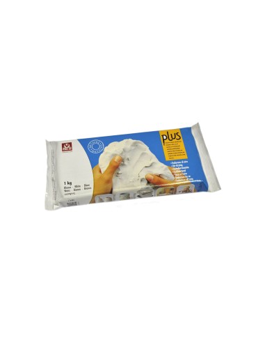 ARCILLA SIO-2 PLUS QUE ENDURECE AL AIRE BLANCO PAQUETE DE 1 KG
