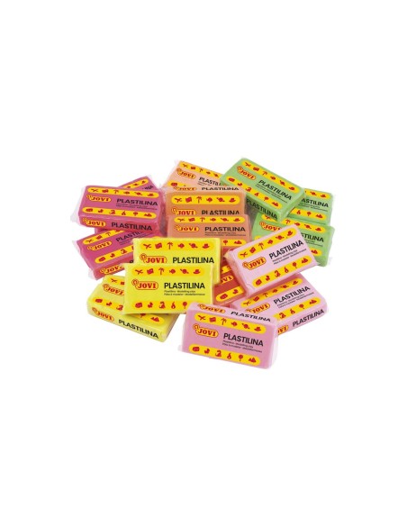 PLASTILINA JOVI 70F TAMAÐO PEQUEÐO CAJA 30UD.COLORES FLUORESCENTES