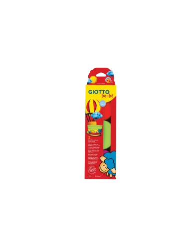 PASTA MODELAR GIOTTO BEBE PACK 3 COL.SURT. DERMATOLOGICAMENTE TESTADA