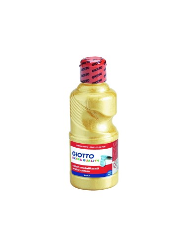 TEMPERA LIQUIDA GIOTTO ESCOLAR 250 ML METALIZADA ORO