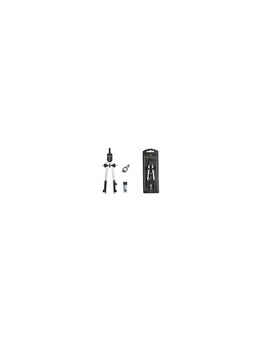 COMPAS FABER CASTELL ESCOLAR DE AJUSTE RAPIDO CON ADAPTADOR UNIVERSAL
