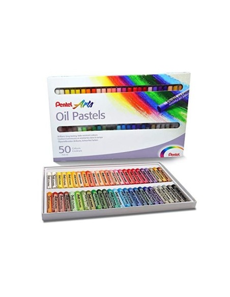 LAPICES PENTEL OIL PASTEL CAJA 50 SURT.
