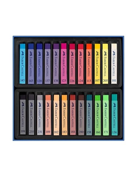 TIZA PASTEL FABER CASTELL ESTUCHE CARTON 24 UNIDADES COL.ES SURTIDOS