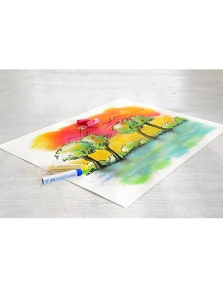 TIZA PASTEL FABER CASTELL ESTUCHE CARTON 24 UNIDADES COL.ES SURTIDOS