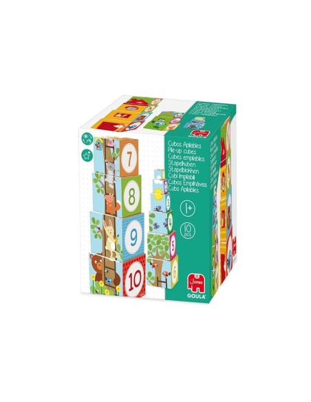 JUEGO DISET DIDACTICOS CUBOS APILABLES FIGURAS DEL BOSQUE