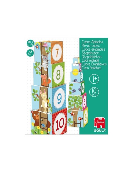 JUEGO DISET DIDACTICOS CUBOS APILABLES FIGURAS DEL BOSQUE