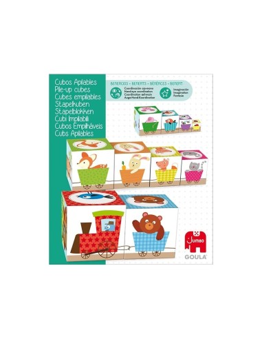 JUEGO DISET DIDACTICOS CUBOS APILABLES FIGURAS DEL BOSQUE