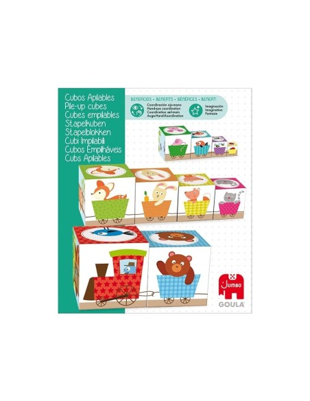 JUEGO DISET DIDACTICOS CUBOS APILABLES FIGURAS DEL BOSQUE