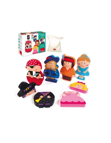 PUZZLE GOULA INFANTIL PERSONAJES MAGNETICOS