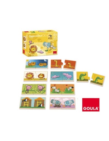 PUZZLE GOULA MADERA 20 PIEZAS CONTRARIOS LEO EL REY DE LA SEL