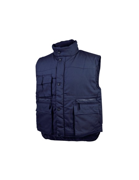 CHALECO DELTAPLUS CINTURA ELASTICA PROTEGE RIÑONES COL.AZ.T. XXL