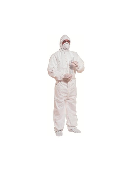 TRAJE SEGURIDAD DELTAPLUS PP CAPUCHA UN SOLO USO COL.BLANCO T. XL