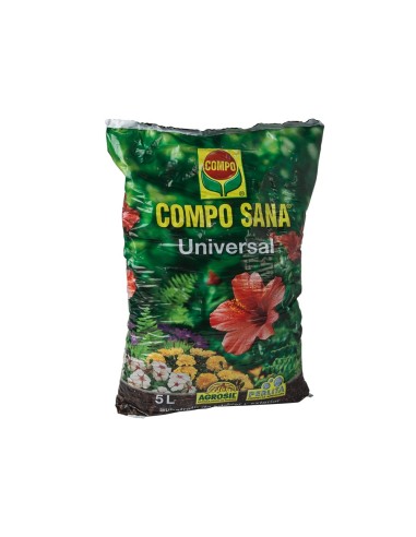 TIERRA COMPO PARA PLANTAS DE INTERIOR Y EXTERIOR 5 LITROS