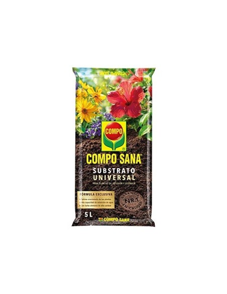 TIERRA COMPO PARA PLANTAS DE INTERIOR Y EXTERIOR 5 LITROS