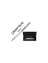 BOLIGRAFO CARAN DACHE ALCHEMIX CUERPO LACA BL. CROMADOS BRILLO P.MED 2