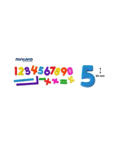 JUEGO MINILAND NUMEROS MAGNETICOS SIMBOLOS MATEMATICOS  162 PIEZAS