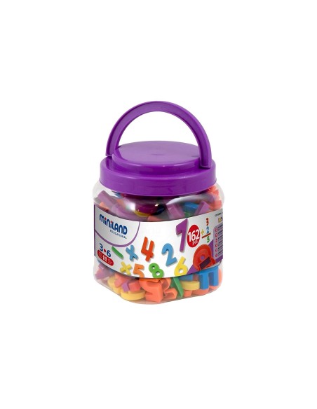 JUEGO MINILAND NUMEROS MAGNETICOS SIMBOLOS MATEMATICOS  162 PIEZAS