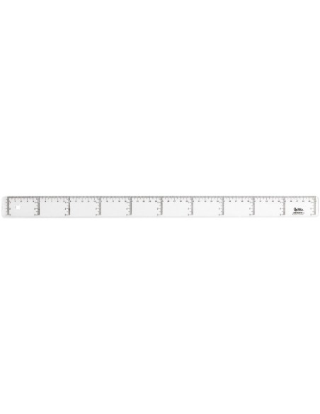 REGLA 50 CM PLASTICO CRISTAL