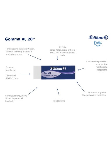 GOMA BORRAR PELIKAN AL 20
