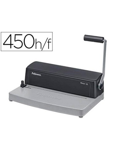 ENCUADERNADORA ESP.FELLOWES METAL 25 PERFORA 10H. C/ALICATES