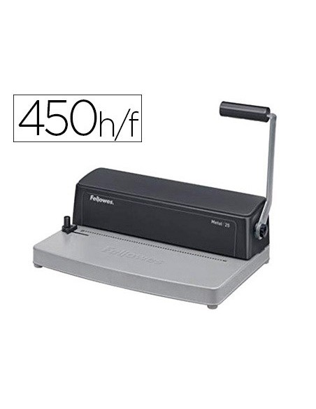 ENCUADERNADORA ESP.FELLOWES METAL 25 PERFORA 10H. C/ALICATES