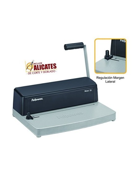 ENCUADERNADORA ESP.FELLOWES METAL 25 PERFORA 10H. C/ALICATES