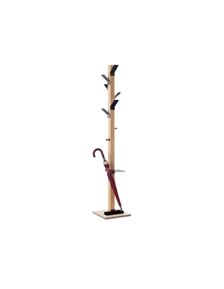 PERCHERO MADERA PAPERFLOW HAYA 8 COLGADORES PARAGUERO NG.ALTURA 180CM