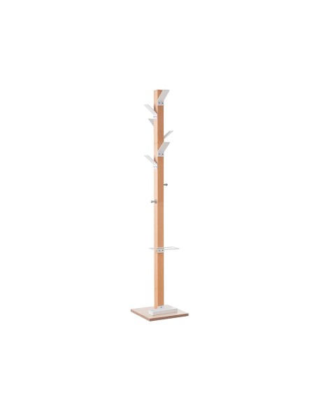 PERCHERO MADERA PAPERFLOW HAYA 8 COLGADORES PARAGUERO BL.ALTURA 180CM