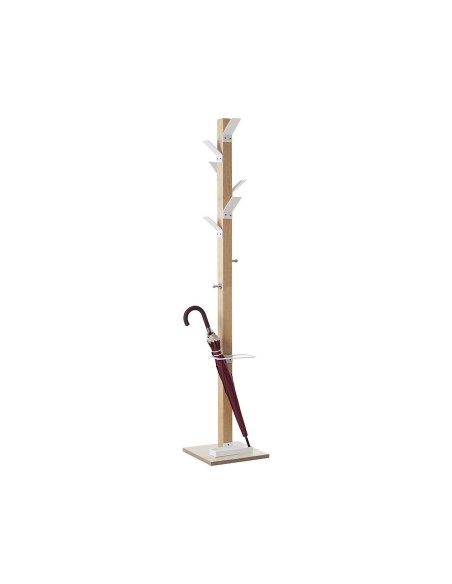 PERCHERO MADERA PAPERFLOW HAYA 8 COLGADORES PARAGUERO BL.ALTURA 180CM