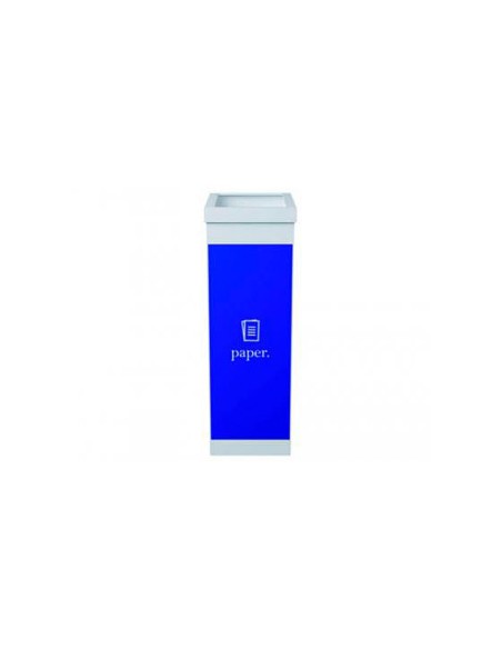 CONTENEDOR PAPELERA RECICLAJE TAPA PAPELES 60L.76X36,3X26,3 CM