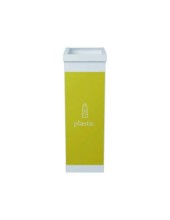 CONTENEDOR PAPELERA RECICLAJE TAPA PLASTICOS 60L.76X36,3X26,3 CM