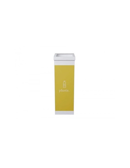 CONTENEDOR PAPELERA RECICLAJE TAPA PLASTICOS 60L.76X36,3X26,3 CM