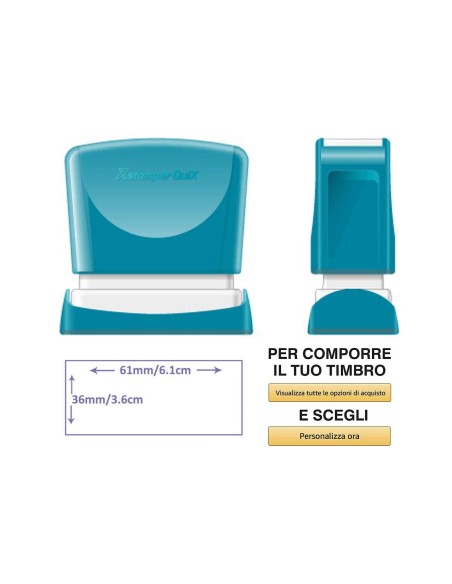 SELLO XSTAMPER QUIX PERSO.NG.MEDIDAS 36X61MM Q-16