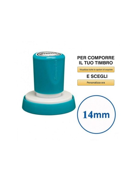 SELLO XSTAMPER QUIX PERSO.NG.REDONDO DIAMETRO 14MM Q-32