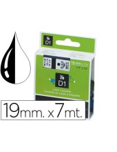 CINTA DYMO 45803 19MMX7MT NG./BL. D1