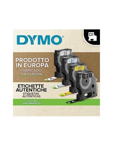 CINTA DYMO 45803 19MMX7MT NG./BL. D1