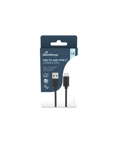 CABLE USB 3.1 TIPO C A USB 3.0 TIPO A MEDIARANGE 1.2MT.NG.