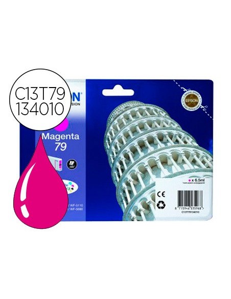 C13T79134010 CARTUCHO EPSON T7913 WF-4630DWF/5190DW 79 MAG. 900 PG.