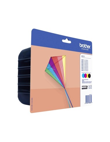 LC-223VALBP CARTUCHO BROTHER RAINBOW PK. ALTA CAP. 550 PG.