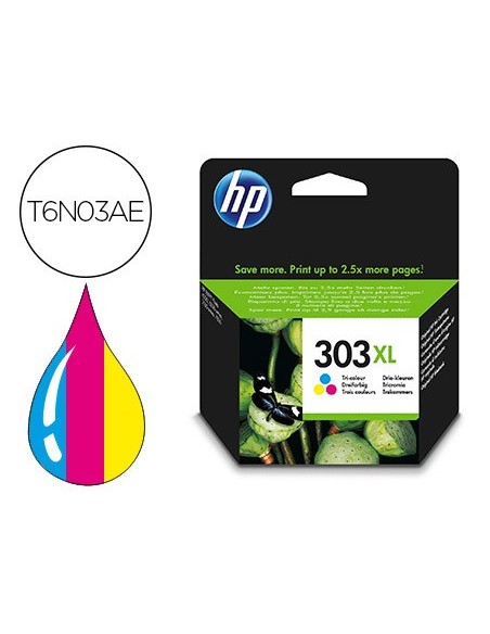 T6N03AE CARTUCHO HP Nº 303 TRICOLOR 415 PG.