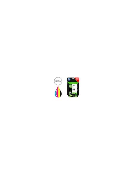 X4D37AE CARTUCHO HP Nº 302 MULTIPACK 195 PG.