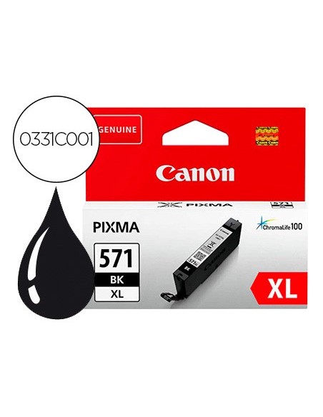 0331C001 CARTUCHO CANON CLI-571BKXL NG. ALTA CAP. 4425 PG.