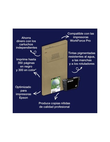 C13T34714010 CARTUCHO EPSON WF-3720DWF/WF-3725DWF NG. 1100 PG.