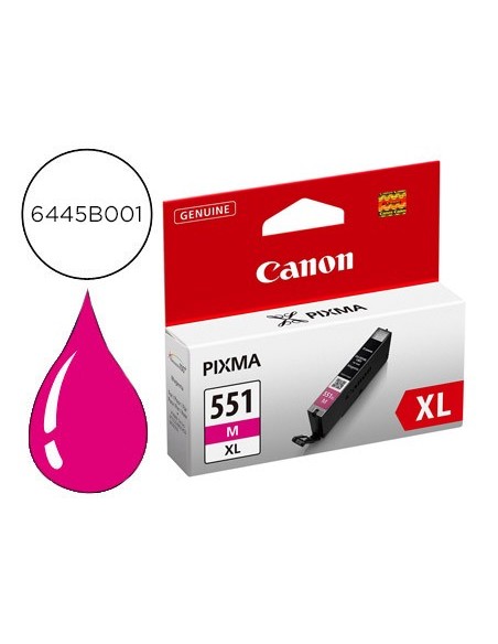 6445B001 CARTUCHO CANON CLI-551XL MAG. 695 PG.