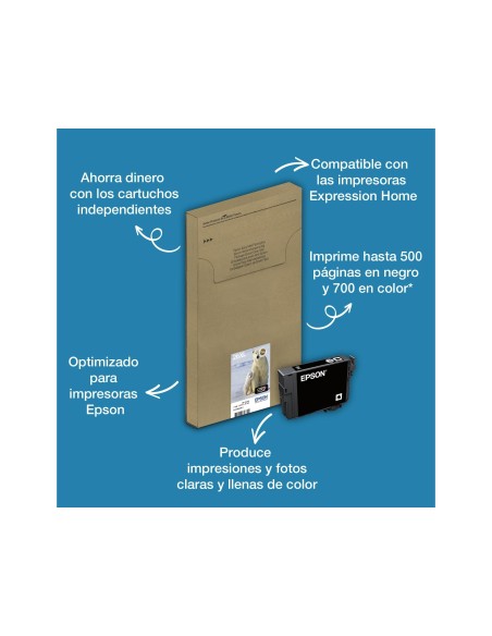 C13T26344012 CARTUCHO EPSON XP-600/XP605 26XL AM. 750 PG.