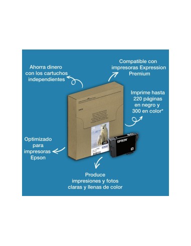 C13T26014012 CARTUCHO EPSON XP600/800 T2601 NG. 220 PG.